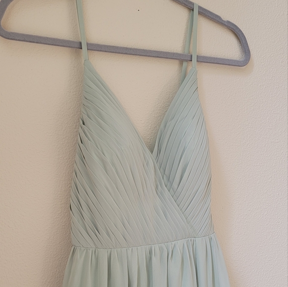 Azazie Gracie Dress - A2 Dusty Sage - Picture 5 of 8
